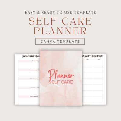 Self Care Planner Canva Template